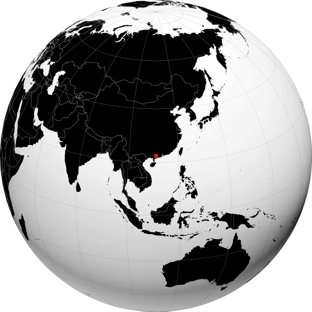 Xinyi on the globe