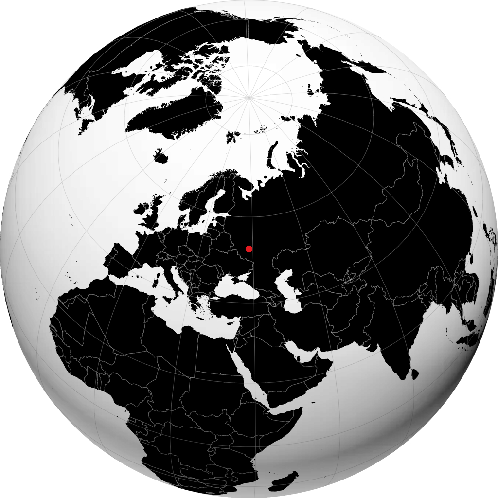 Yelets on the globe