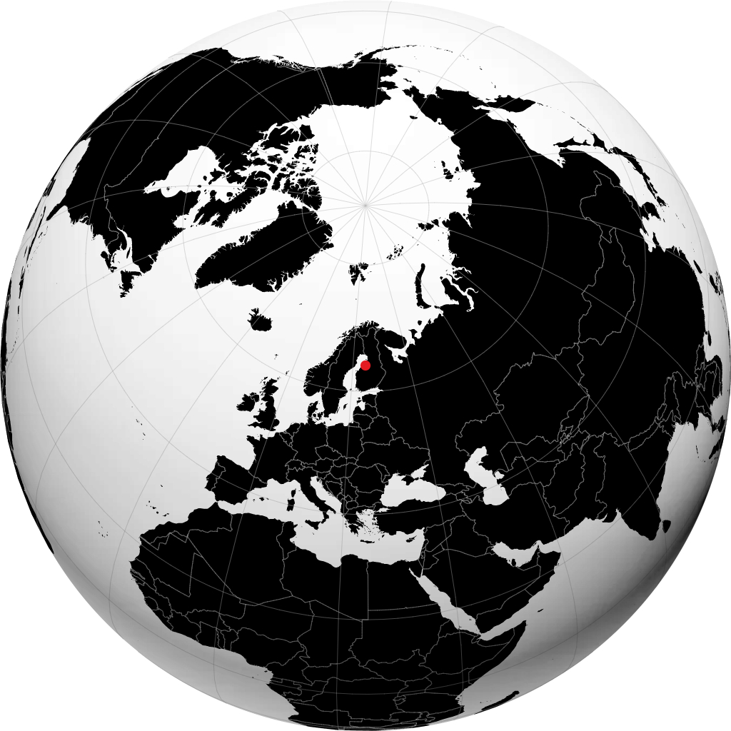 Ylivieska on the globe