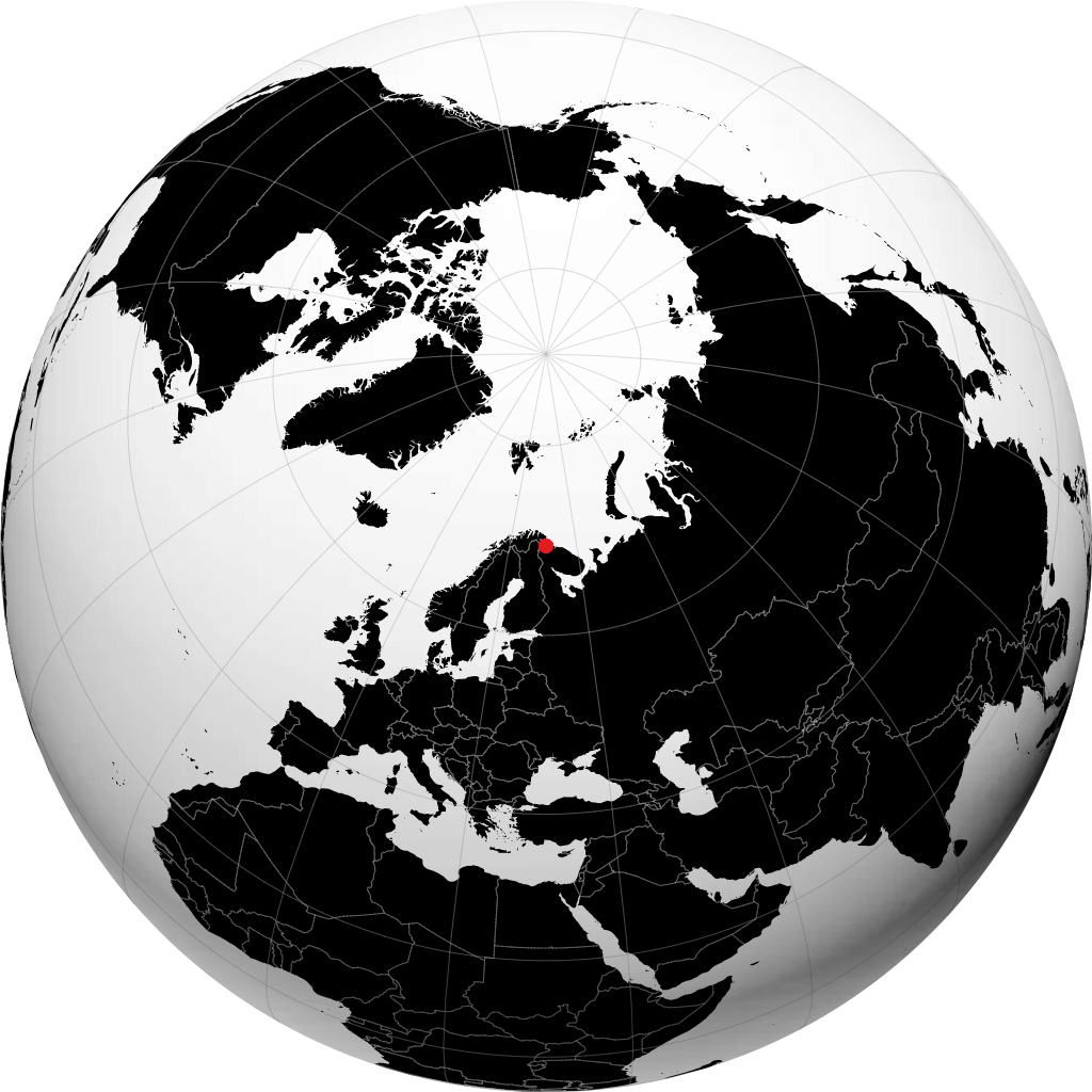 Zapolyarnyy on the globe