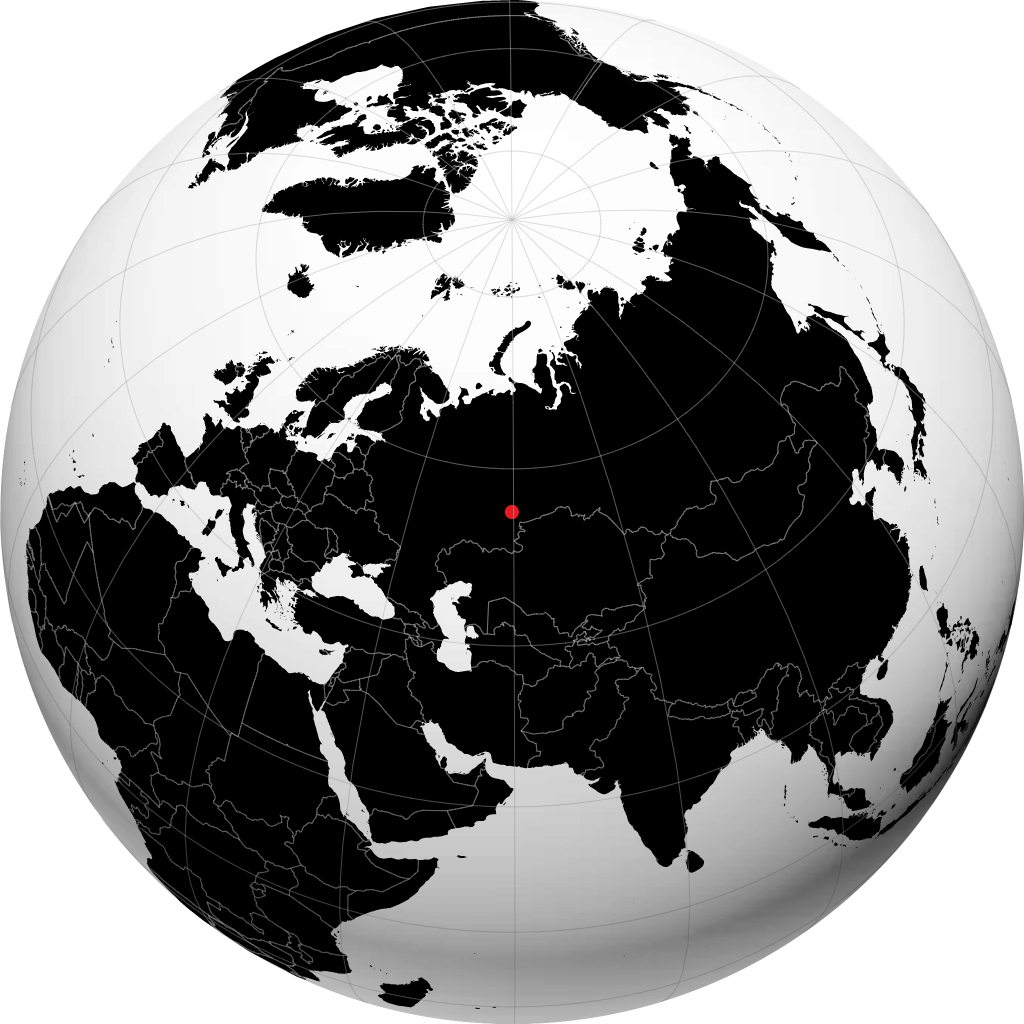 Zlatoust on the globe