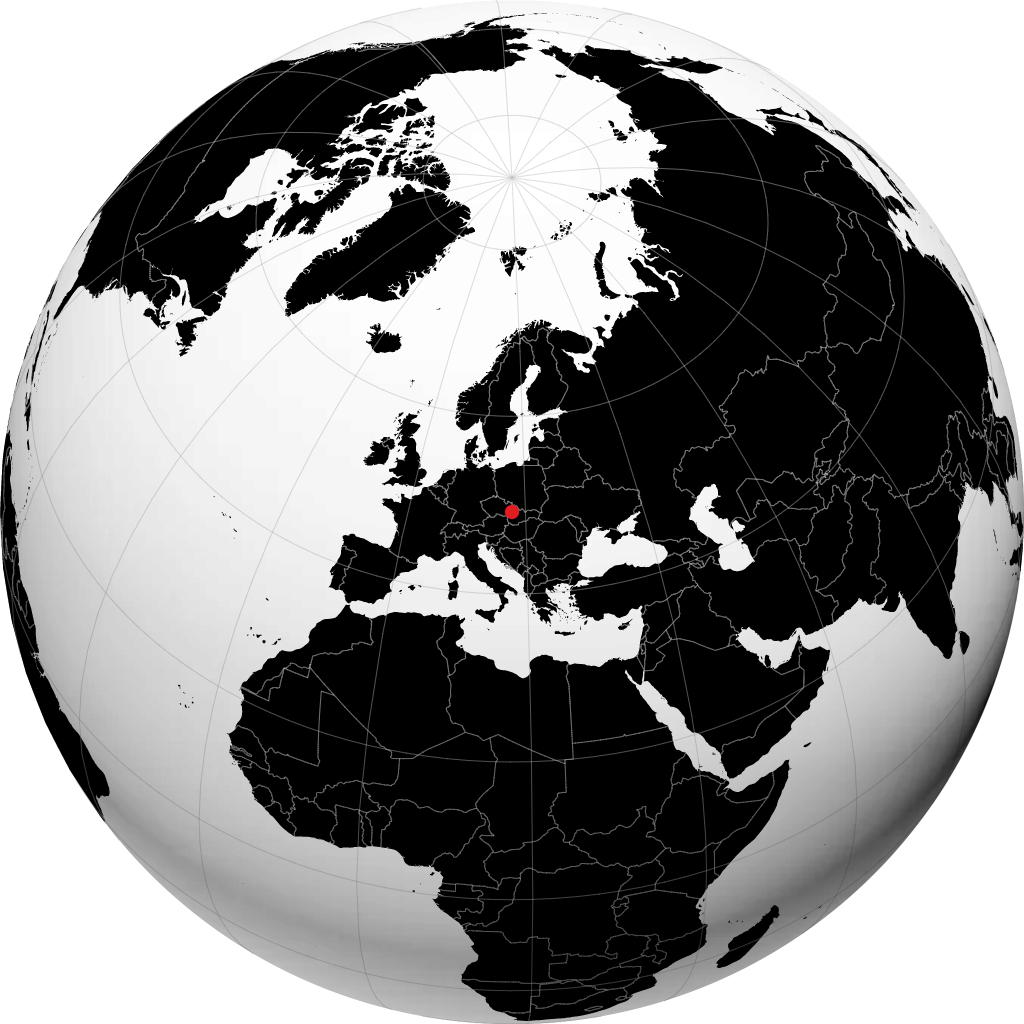 Zlín on the globe