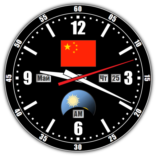 China — exact time with seconds online.