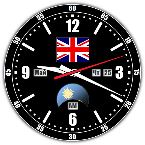 United Kingdom — exact time with seconds online.