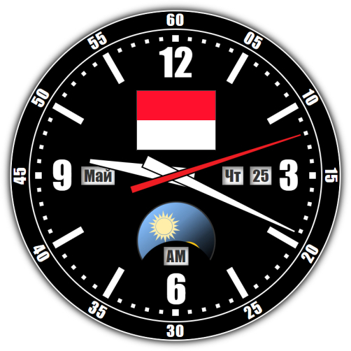 Monaco — exact time with seconds online.