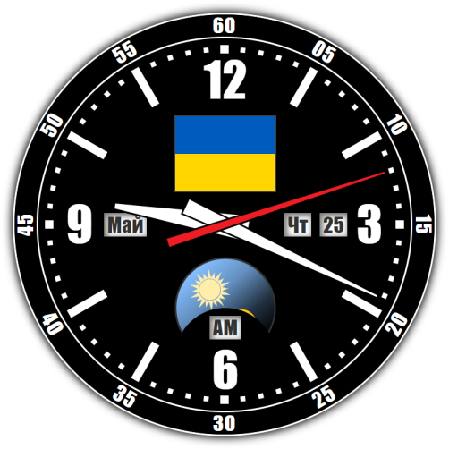 Ukraine — exact time with seconds online.