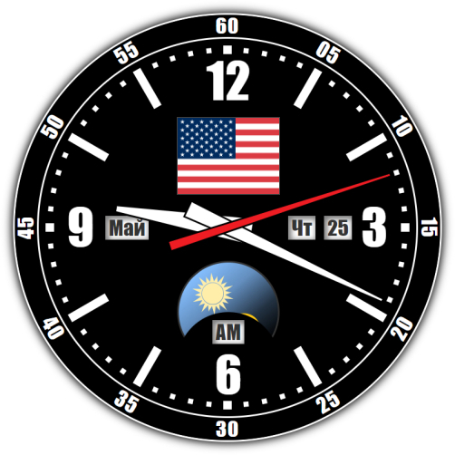 United States — exact time with seconds online.