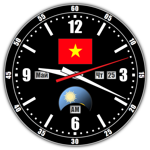 Vietnam — exact time with seconds online.