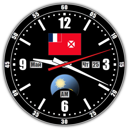 Wallis and Futuna — exact time with seconds online.